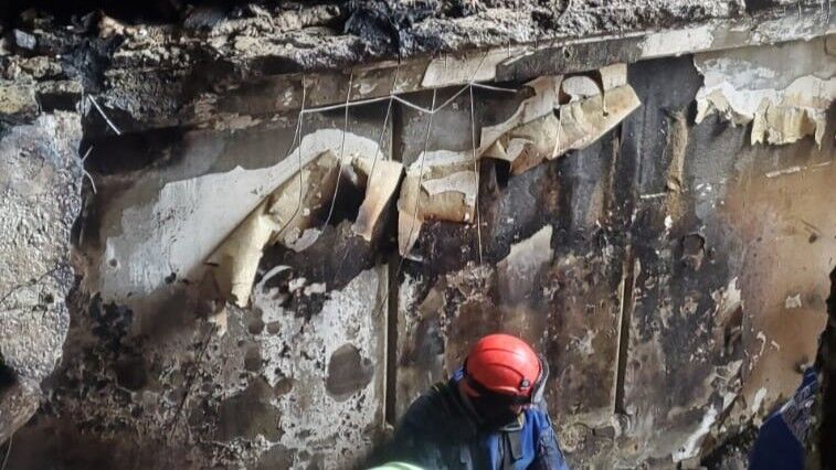 The Perekhrest family lost their home in an overnight shelling of Kyiv